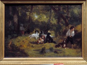 Le valet de chiens von Narcisse Virgile Diaz de la Peña
