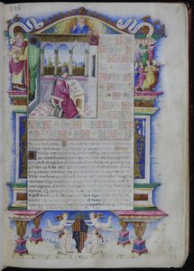 Porträt von Johannes Tinctoris aus Opus musices Joannis Tinctoris, 1483