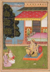 Shri Raga, aus einer Ragamala (Girlande der Melodien)