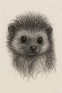 Baby-Igel-Skizze von Natalie Bruns