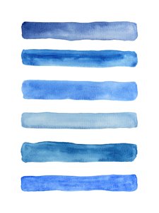 Serener blauer Farbverlauf von Natalie Bruns