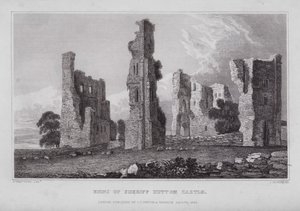 Ruinen von Sheriff Hutton Castle von Nathaniel (after) Whittock