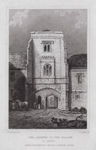 Das Tor des Palastes in Cawood von Nathaniel (after) Whittock