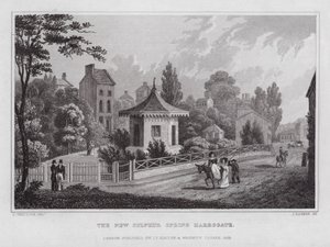 Die neue Schwefelquelle, Harrogate von Nathaniel (after) Whittock