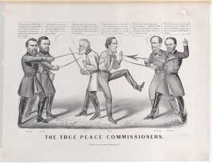 Die wahren Friedenskommissare von Currier and Ives
