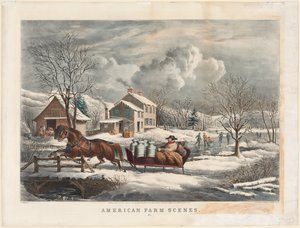 Amerikanische Bauernhofszenen, Winter, 1853