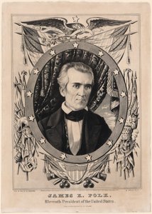 James K. Polk von Nathaniel Currier