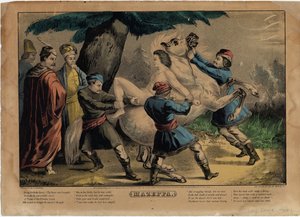 Mazeppa, Platte eins von vier von Nathaniel Currier