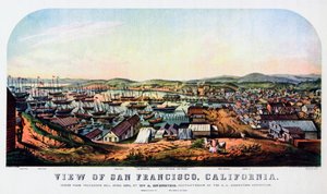 San Francisco, Kalifornien, 1850, 1937 von Nathaniel Currier
