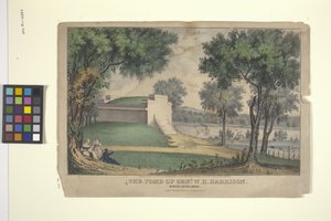 Das Grab von Genl. W. H. Harrison von Nathaniel Currier