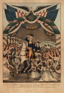 Washingtons Empfang durch die Damen