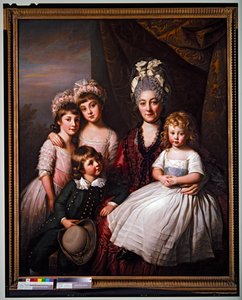Lady Cooper umgeben von ihren Kindern von Nathaniel Dance