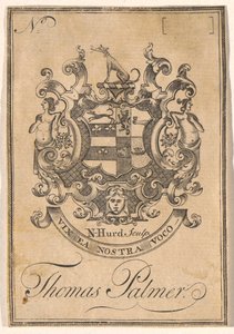 Exlibris von Thomas Palmer von Nathaniel Hurd