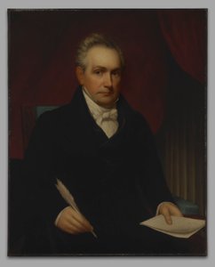 Der ehrenwerte Roger Minnot Sherman (1773-1844), B. A. 1792, M. A. 1795, LL.D. 1829, (Kopie nach seinem früheren Porträt von 1840)