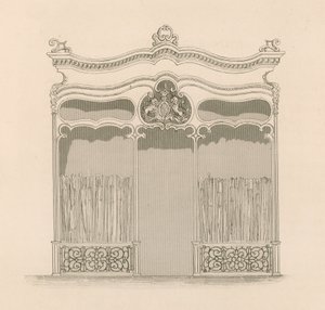 Ladenfront im französischen Louis XIV-Stil für Messrs Sangster, Regenschirm- und Stockhändler, Regent Street, London