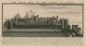 Westansicht des Tower of London von Nathaniel and Samuel Buck