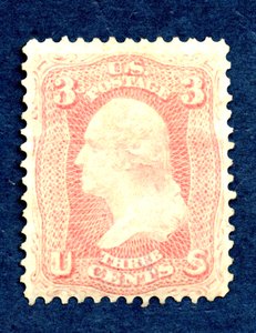 3c Washington Einzelstück, 17. August 1861 von National Bank Note Company