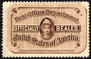 Postamtssiegel, 1877 von National Bank Note Company