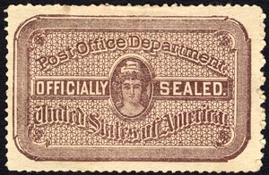 Postamtssiegel, 1889 von National Bank Note Company