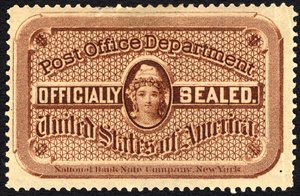 Postamtssiegel, ca. 1879 von National Bank Note Company