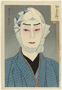 Der Schauspieler Nakamura Ganjiro II in der Rolle von Kamiya Jihei