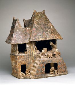 Haus auf Plattform