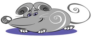 Lockige Maus - Cartoon von Neale Osborne