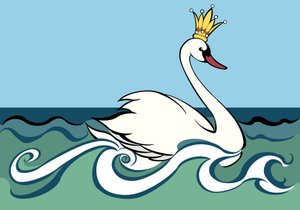 Schwanenprinzessin, 2022 von Neale Osborne