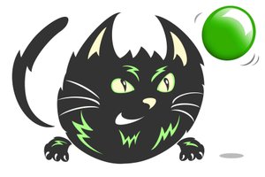 Zap Cat - Karikatur von Neale Osborne
