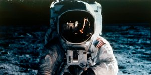 Buzz Aldrin auf dem Mond, Apollo-II-Mission, Juli 1969 von Neil Armstrong