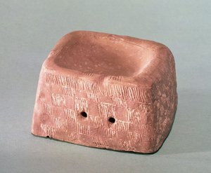 Vasenträger, verwendet als Parfümbrenner, Chasseen-Kultur, 3000-2500 v. Chr.
