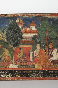 (Detail) von einem buddhistischen Manuskriptcover