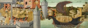 Der Besuch von Kleopatra bei Antonius, ca. 1475-1480 von Neroccio di Landi