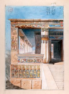 Antiker ägyptischer Tempel, 19. Jahrhundert