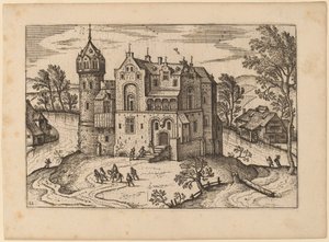 Schloss an einem Fluss von Netherlandish 16th Century