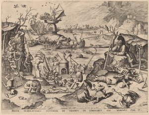 Die Versuchung des heiligen Antonius von Netherlandish 16th Century after Hieronymus Bosch, Hieronymus Cock