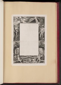 Randillustration mit Heiligen und Szenen aus dem Leben Christi von Netherlandish 17th Century
