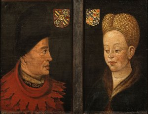 Porträts von Johann dem Furchtlosen und Margarete von Bayern, 16. Jahrhundert