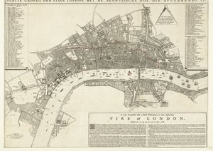 Ein wahres Porträt mit einer kurzen Beschreibung des beklagenswerten Feuers von London, das am 12. ausbrach