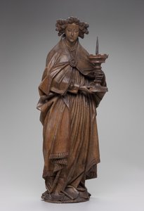 Engel mit Kerzenhalter, ca. 1480-1500