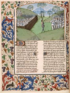 Die sächsische Palisade in der Schlacht von Hastings (1066) aus 
