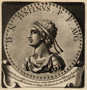 Porträt des römischen Kaisers Justin II.