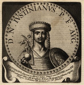 Porträt des römischen Kaisers Justinian I. von Netherlandish School