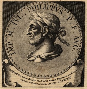 Porträt des römischen Kaisers Philippus Arabs von Netherlandish School
