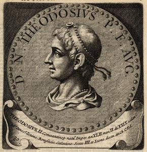 Porträt des römischen Kaisers Theodosius II.