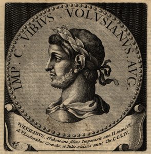 Porträt des römischen Kaisers Volusian von Netherlandish School