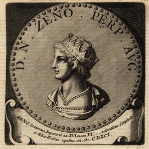 Porträt des römischen Kaisers Zeno. von Netherlandish School