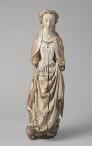 Heilige Katharina von Alexandria von Meester van Koudewater, ca. 1470 (Walnuss)
