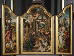 Triptychon - Anbetung der Hirten, 1535