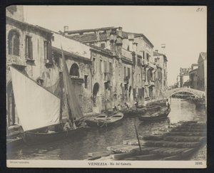 Ansicht des Rio del Camello in Venedig von Neue Photographische Gesellschaft